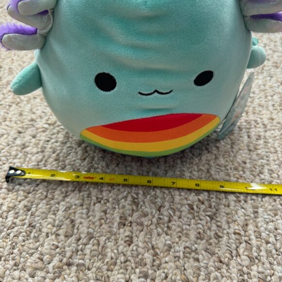 NWT 8” Anastasia the Teal Axolotl with Rainbow Belly Pride Squishmallow‎ - Picture 9 of 9